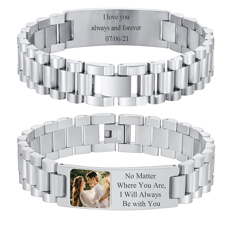 Smartwatch Sports Watches For Men - Pulsera con texto de imagen personalizada,