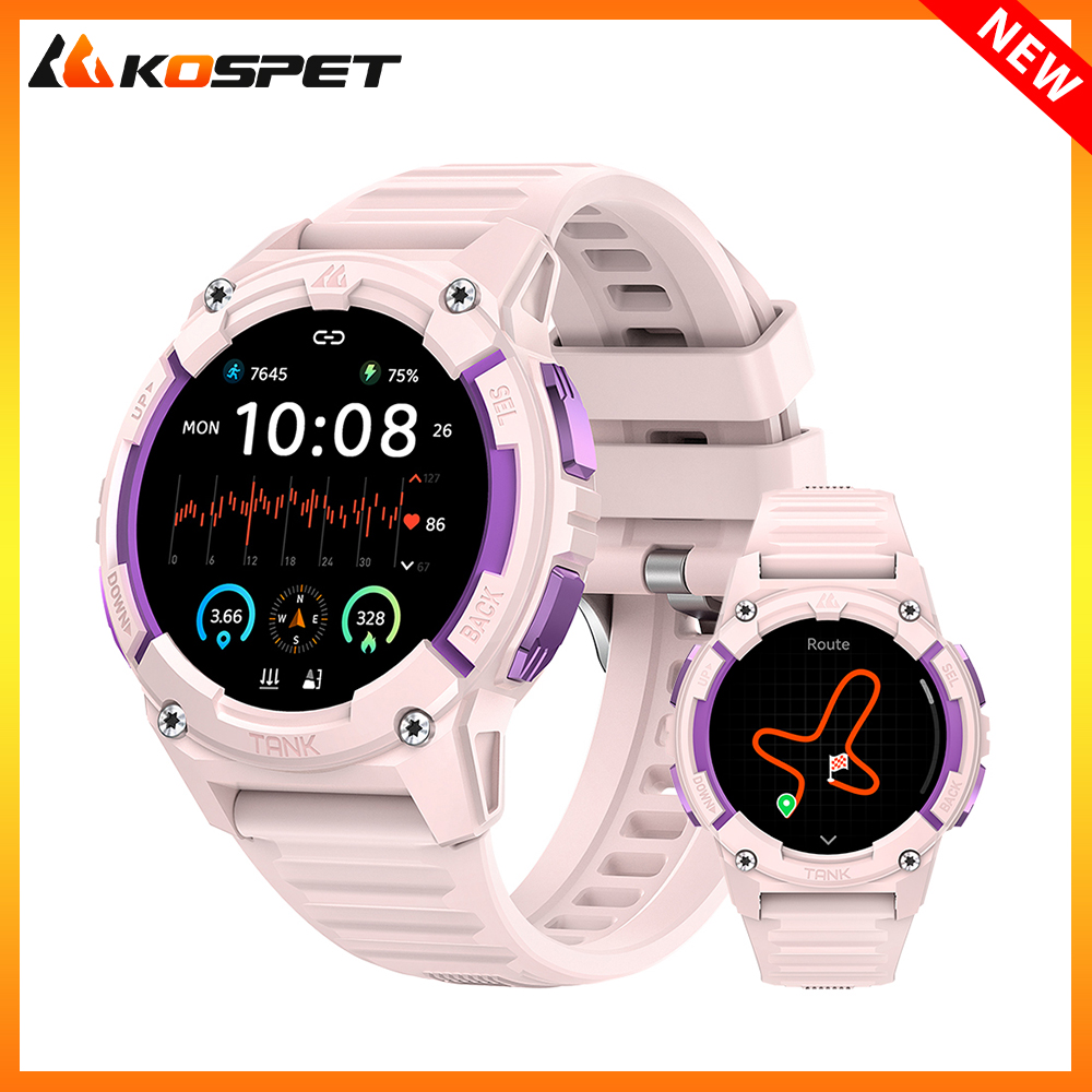 Smartwatch Digital Watches For Women - KOSPET TANK S2 GPS relojes inteligentes