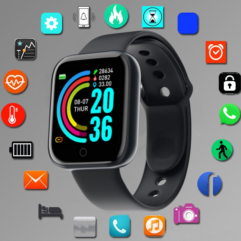 Watch Smart Y68 - Reloj inteligente para hombres y mujeres,
