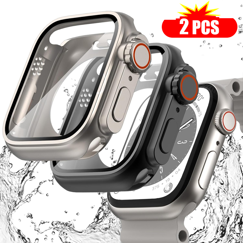 Iwatch Smartwatch Series 7 - Cristal templado y funda para Apple