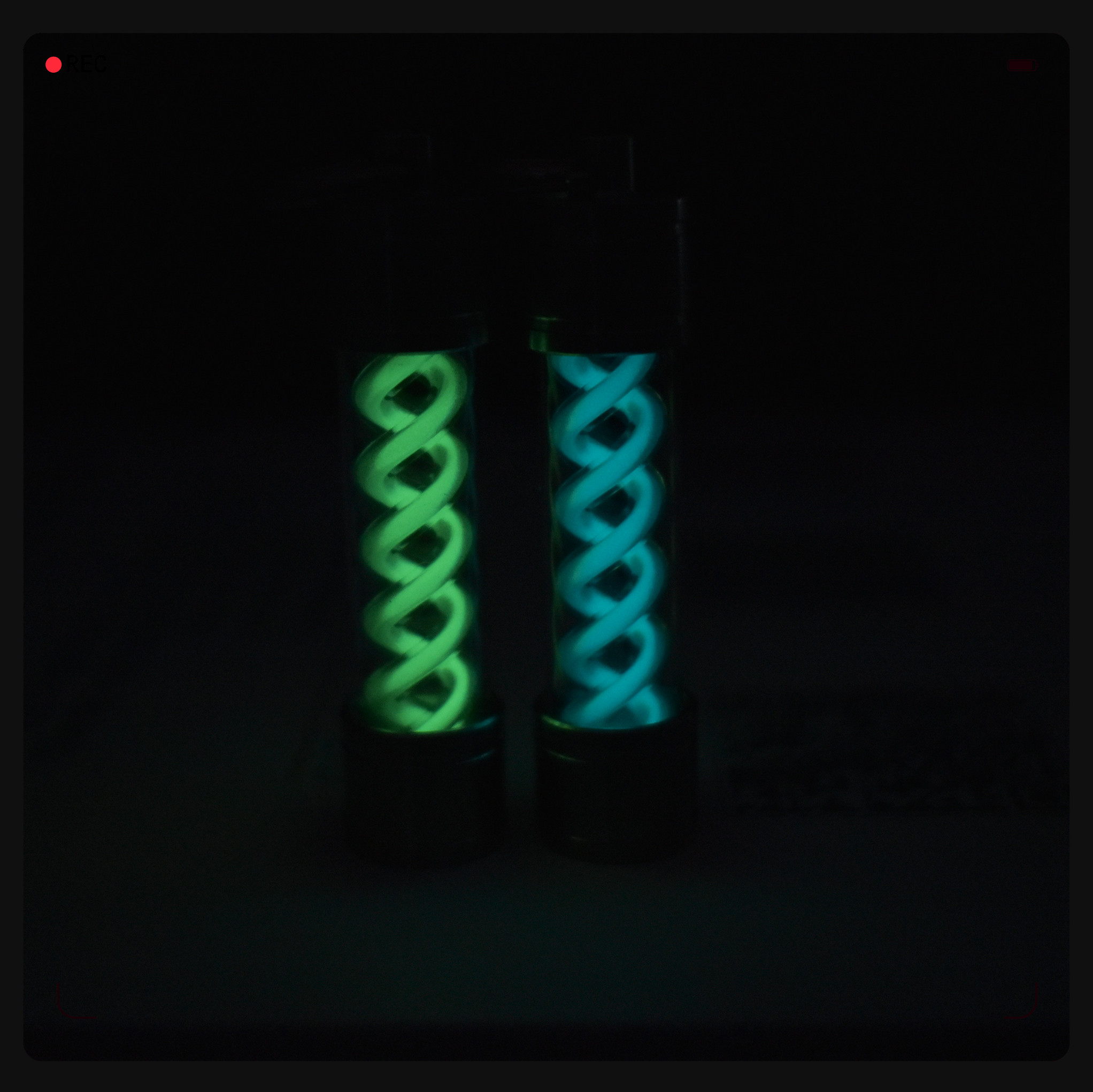 Tritium Gas Tube - Llavero EDC sin tritio, colgante luminoso