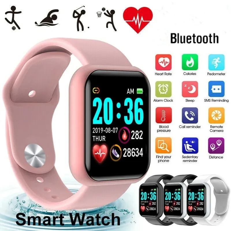 Watch Smart Y68 - Reloj Inteligente Deportivo para Mujer y