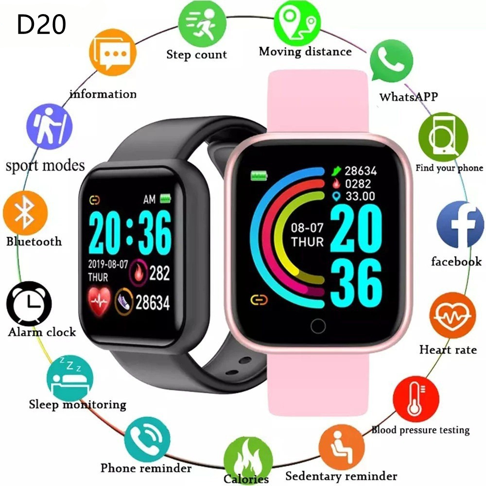 Watch Smart Y68 - Relojes inteligentes D20 y68, reloj inteligente