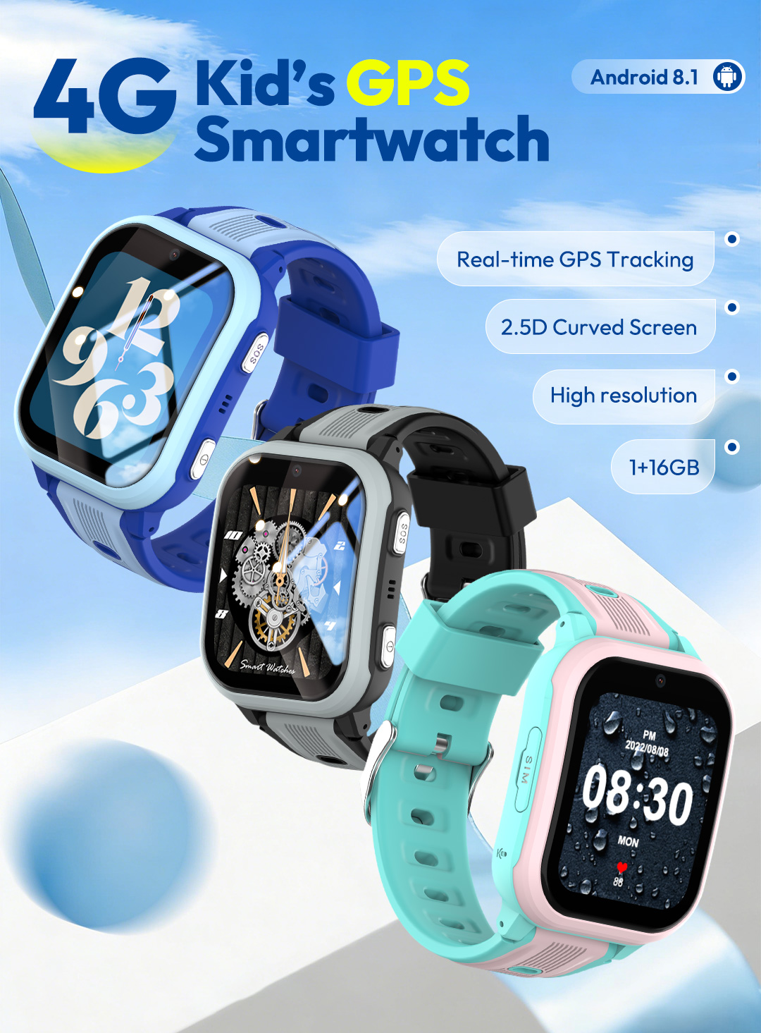 Smartwatch Watches Gift For Girls - Reloj Inteligente KT41 - Reloj Telefónico