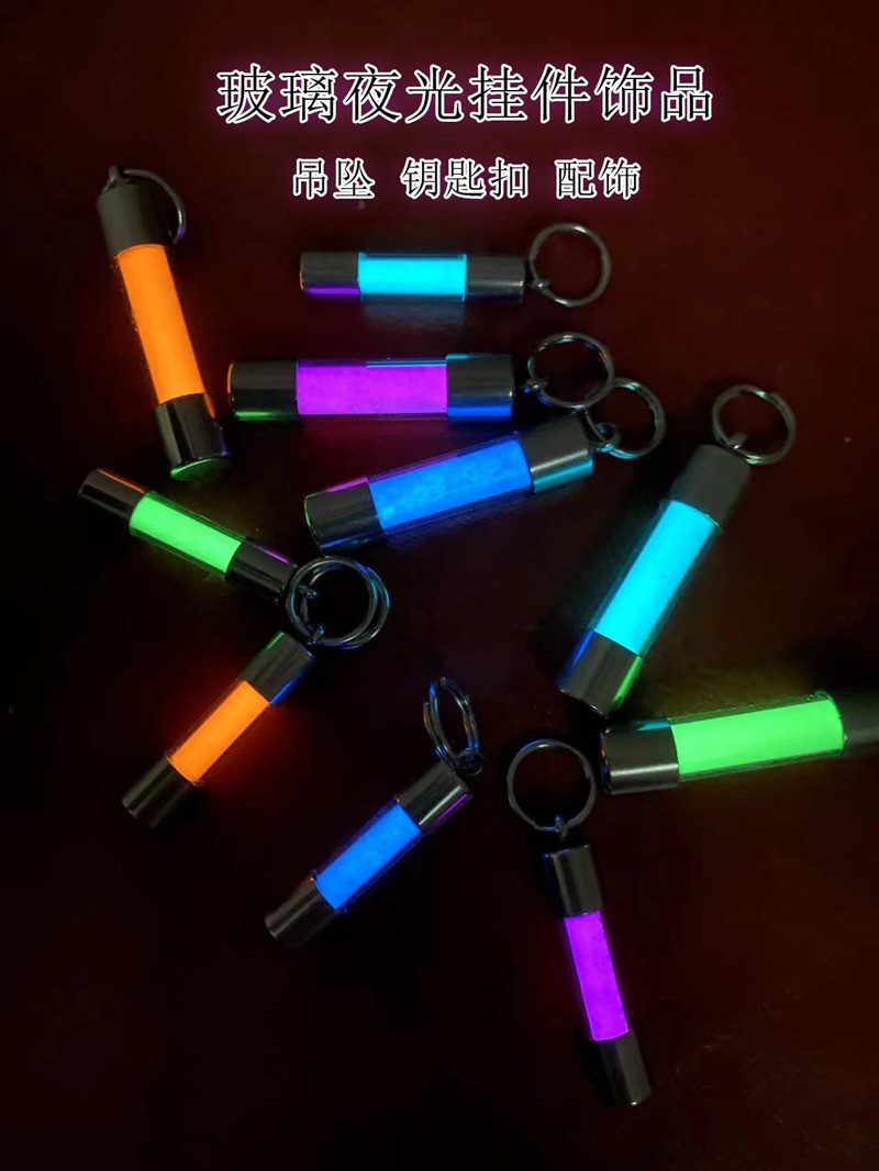 Tritium Gas Tube - Colgante luminoso de vidrio, colgante para