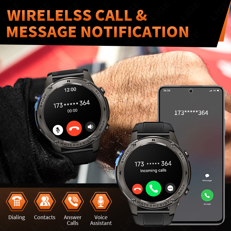Nuevo Reloj Inteligente GPS de - Smartwatch Sports Watches For Men reseña y precio