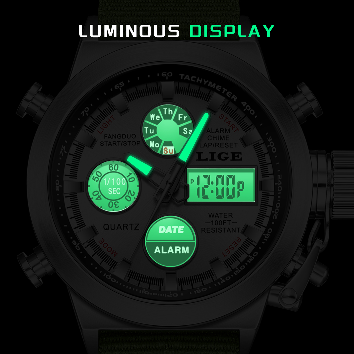 Reloj LIGE para Hombre, Marca  - Smartwatch Digital Watches For Men reseña y precio