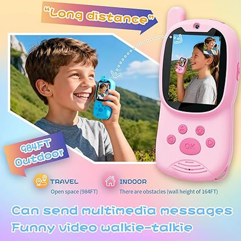 Walkie Talkies Lindos, Paquete - Smartwatch Watches Gift For Girls reseña y precio