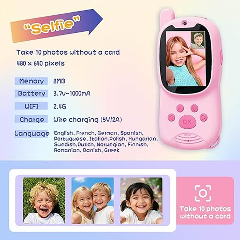 Walkie Talkies Lindos, Paquete - Smartwatch Watches Gift For Girls reseña y precio