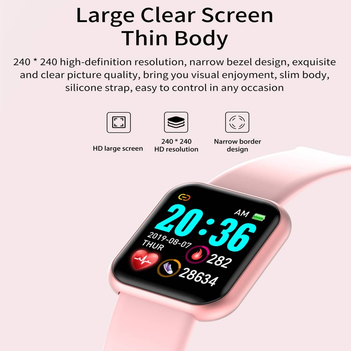 Reloj inteligente Y68 D20 para - Watch Smart Y68 reseña y precio