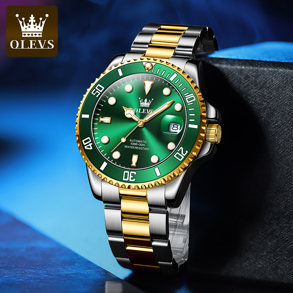 OLEVS 6650 reloj mecánico para - Rolex Watch Datejust reseña y precio