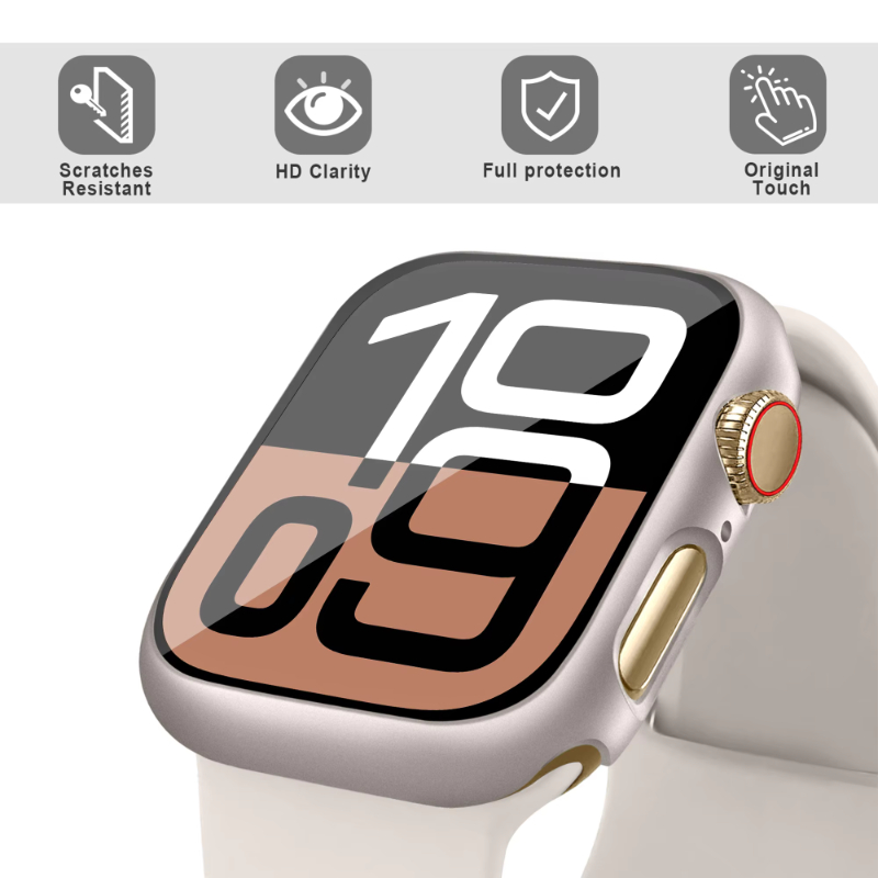 Funda de vidrio para Apple Wat - Iwatch Smartwatch Series 7 reseña y precio