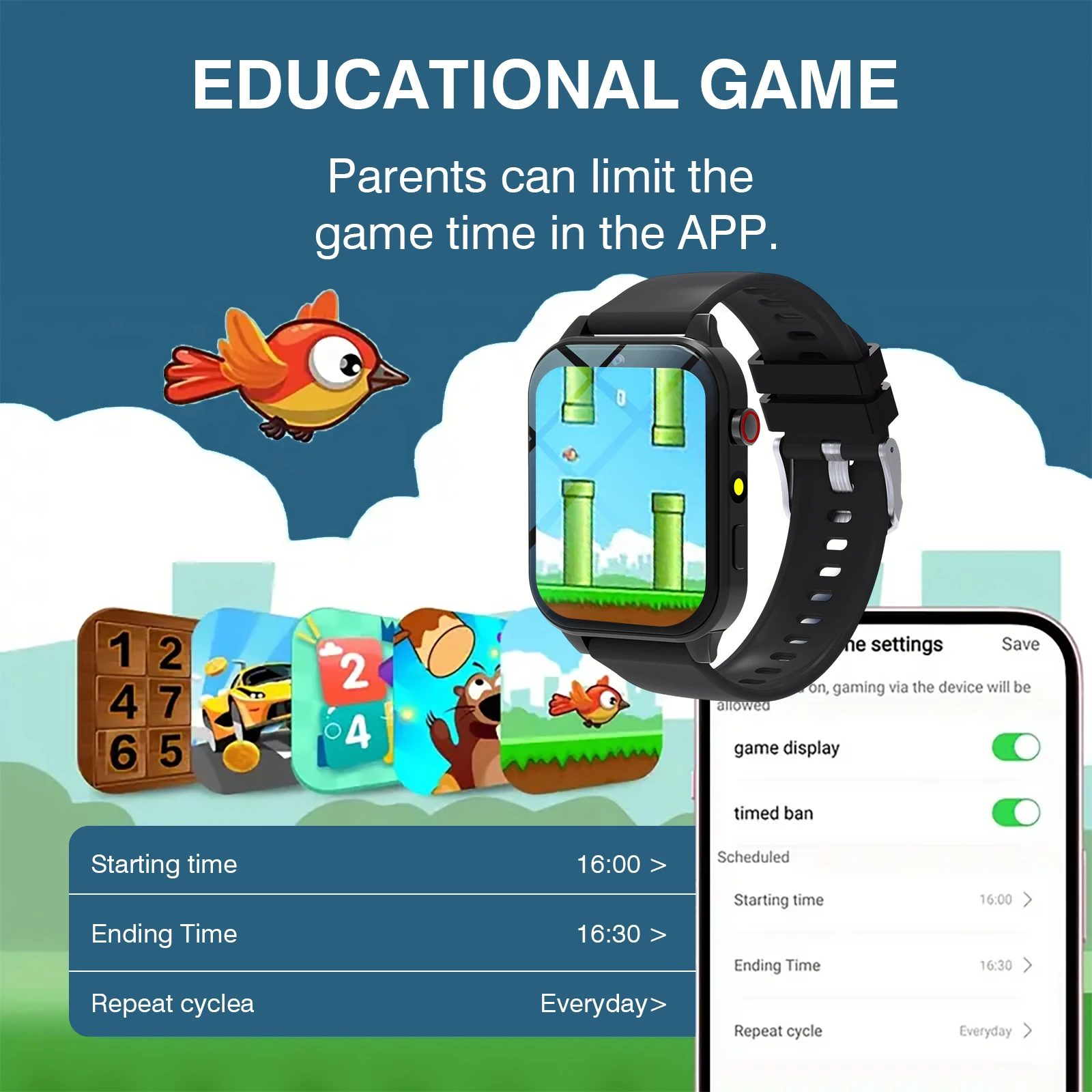 Reloj inteligente para niños,  - Smartwatch Digital Watches For Kid Boy reseña y precio