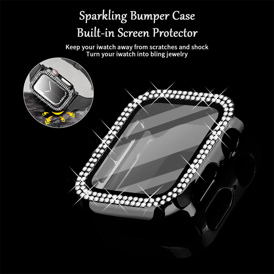 Cubierta de diamante para Appl - Iwatch Smartwatch Series 7 reseña y precio