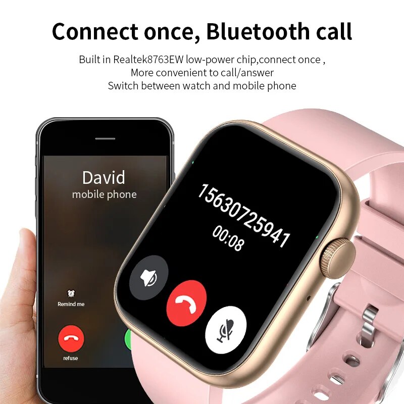 LIGE-reloj inteligente para ho - Smartwatch Digital Watches For Men reseña y precio