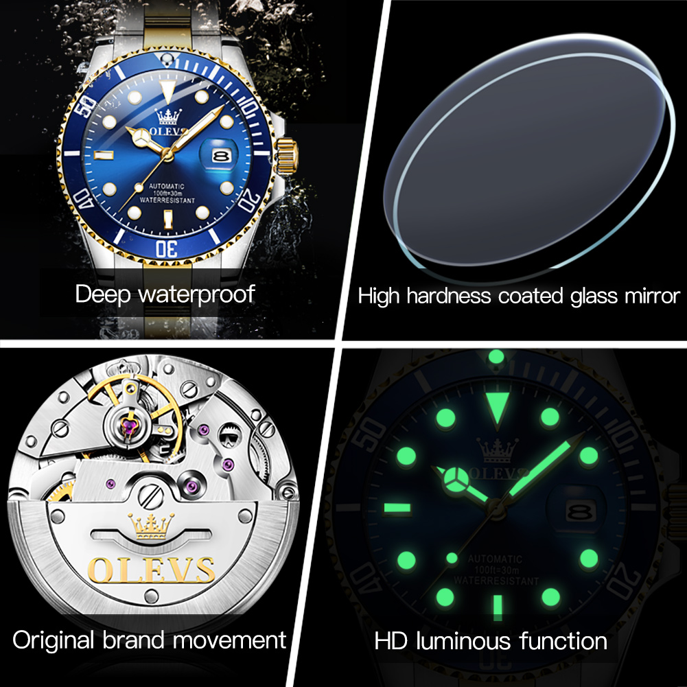 OLEVS 6650 Reloj para hombre,  - Rolex Watch Datejust reseña y precio