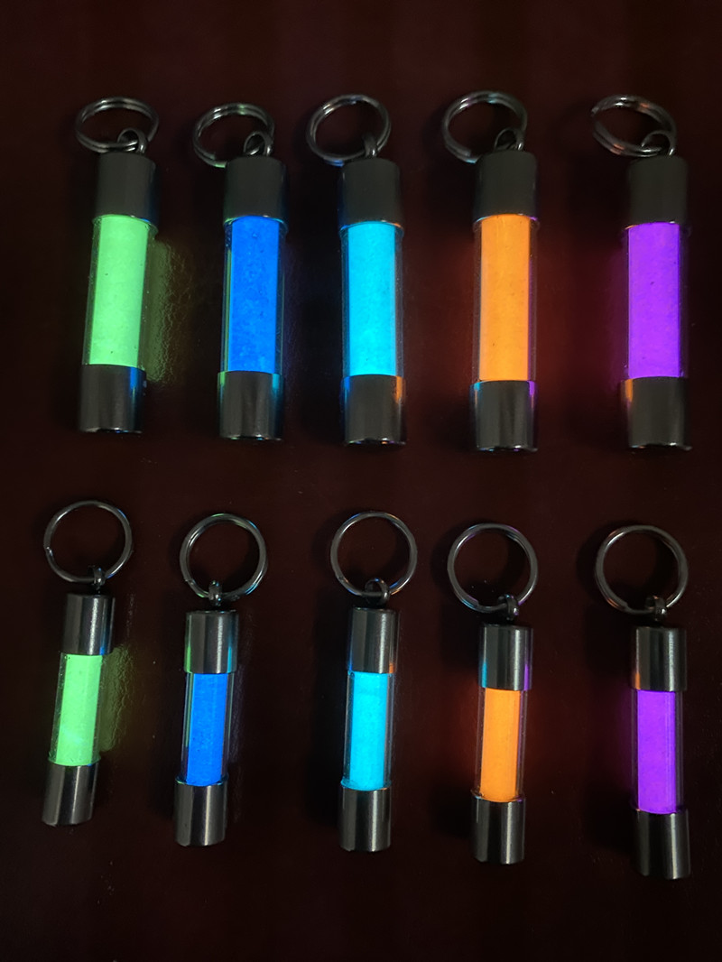 Colgante luminoso de vidrio, c - Tritium Gas Tube reseña y precio