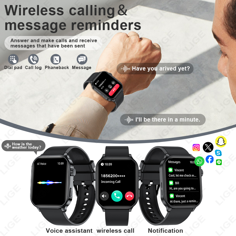 Reloj inteligente LIGE Origina - Smartwatch Branded Watches For Women reseña y precio